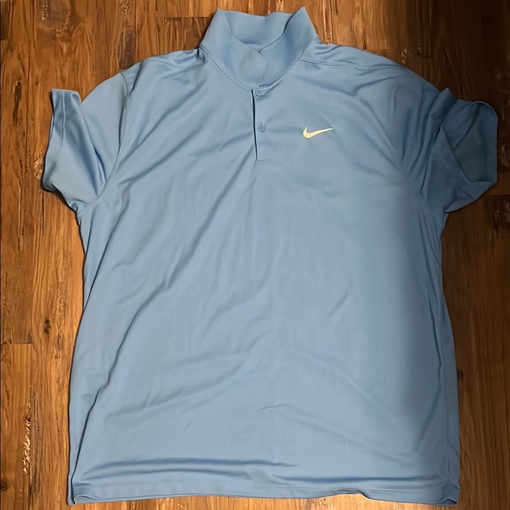 Nike Men's Light Blue Polo Shirt